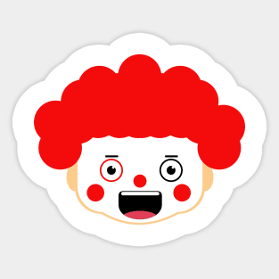 Clown Sticker